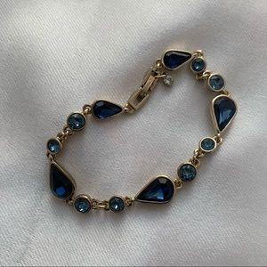 Givenchy blue stone gold bracelet